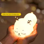 Cute Soft Silicone Baby Deer Lamp